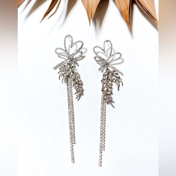 Heart drop earrings #1119 - Picture 2 of 4